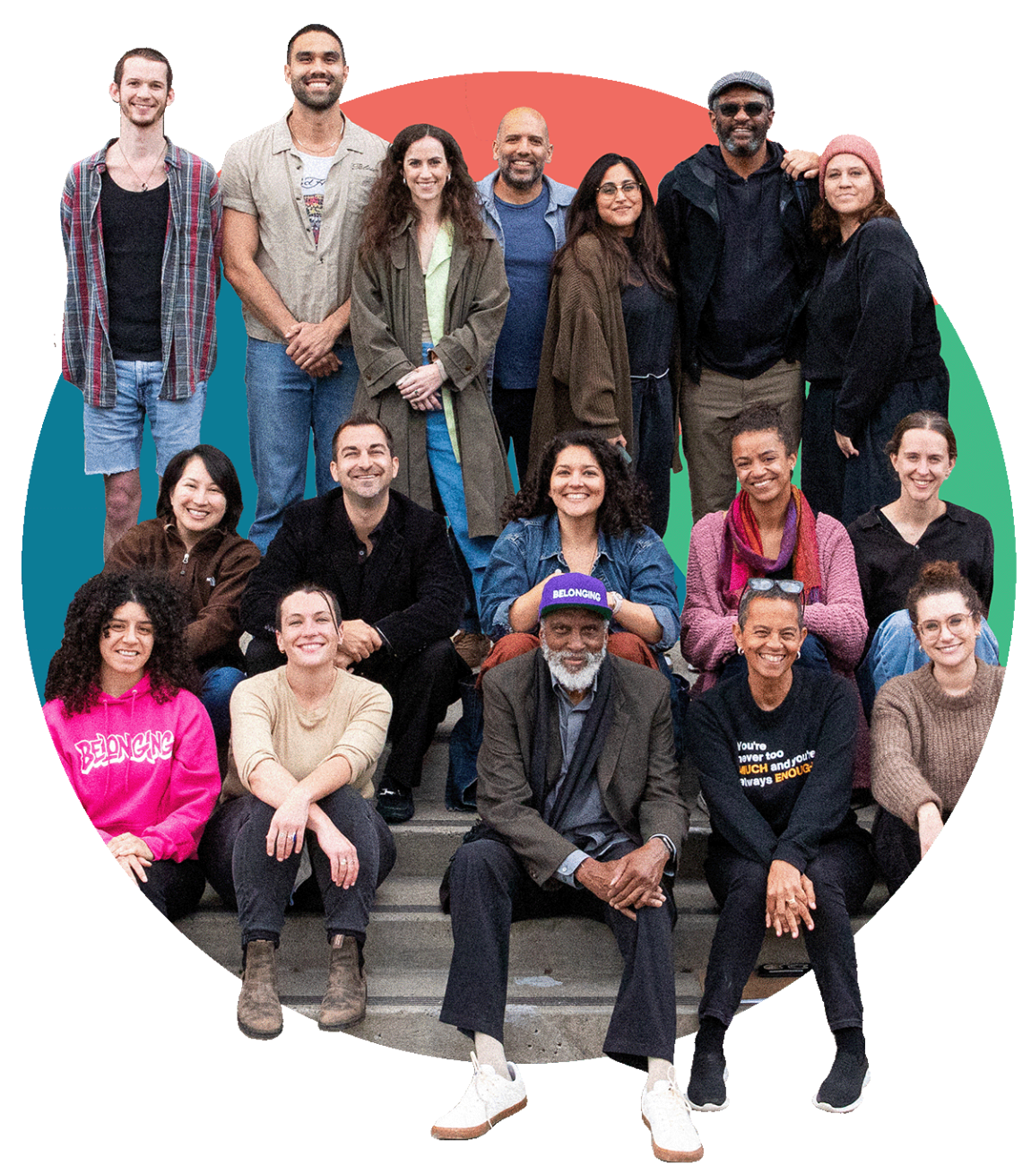 A group photo of OBI staff