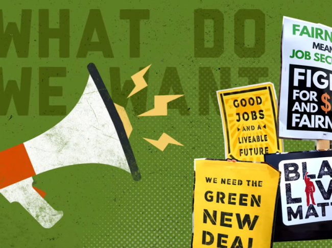 Illustration showing Megaphone